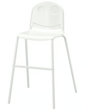 IKEA VILDGÅS Junior chair, white/white