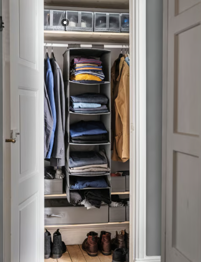 IKEA SKUBB Storage 6 Compartments Dark Grey 35x45x125 cm