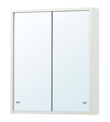 IKEA NYSJÖN Mirror cabinet, white, 50x60 cm