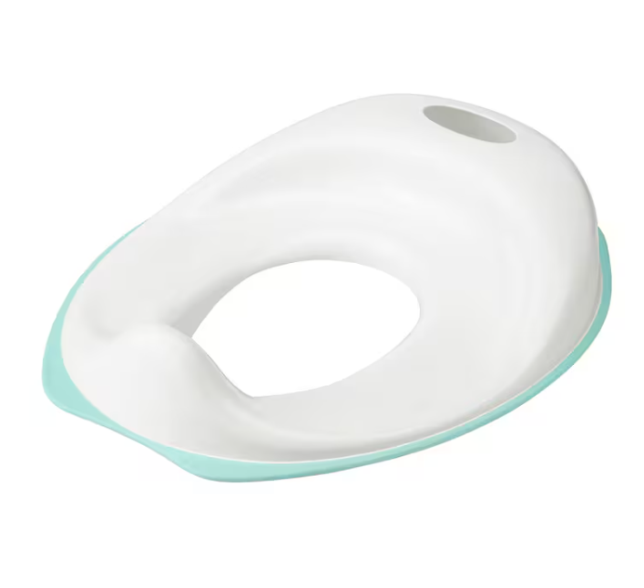 IKEA TOSSIG Toilet seat, white/turquoise