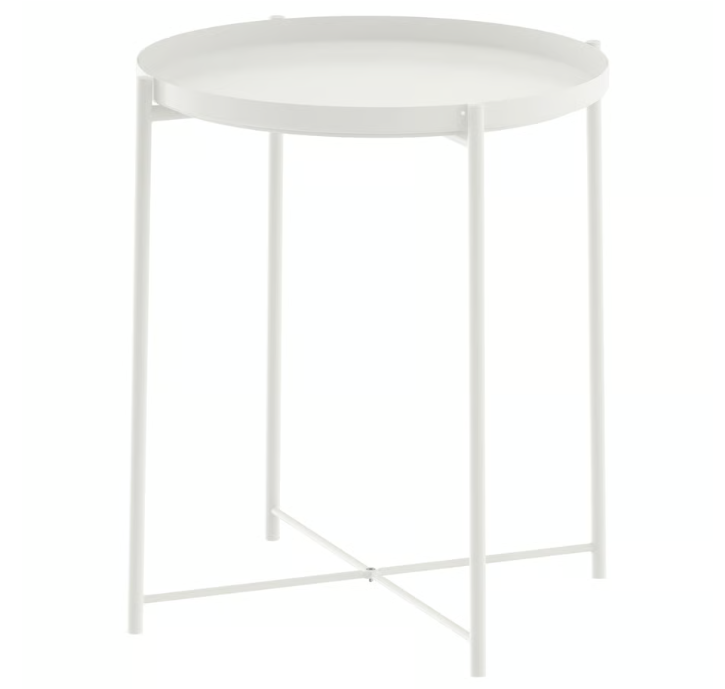 Ikea Gladom Tray Table Black 45x53 cm