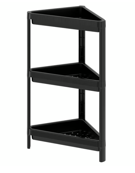 IKEA Corner shelf unit, white, 33x33x71 cm