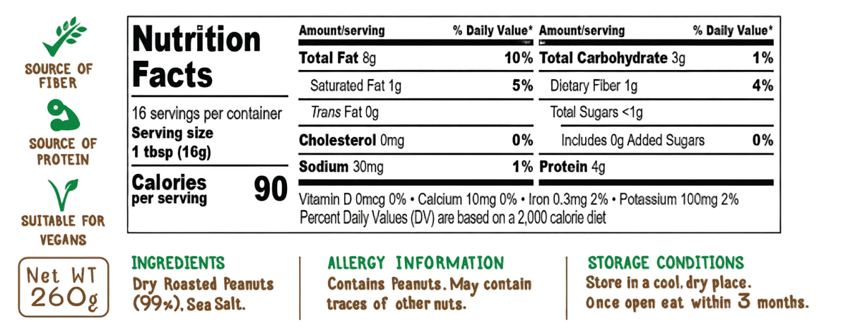 Vegan Peanut Butter 260g
