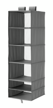 IKEA SKUBB Storage 6 Compartments Dark Grey 35x45x125 cm