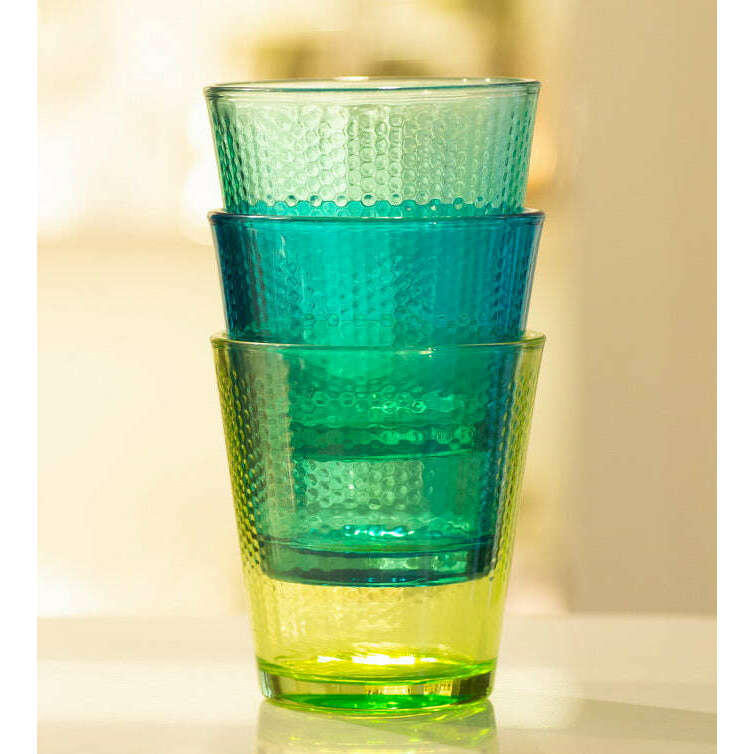 The German Outlet, Tognana, Set of 3 glasses Linea Glass - Golf Summer