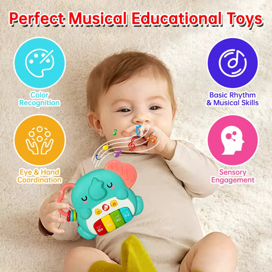 Montessori Baby Electronic | Piano Music&Light Keyboards | 1+