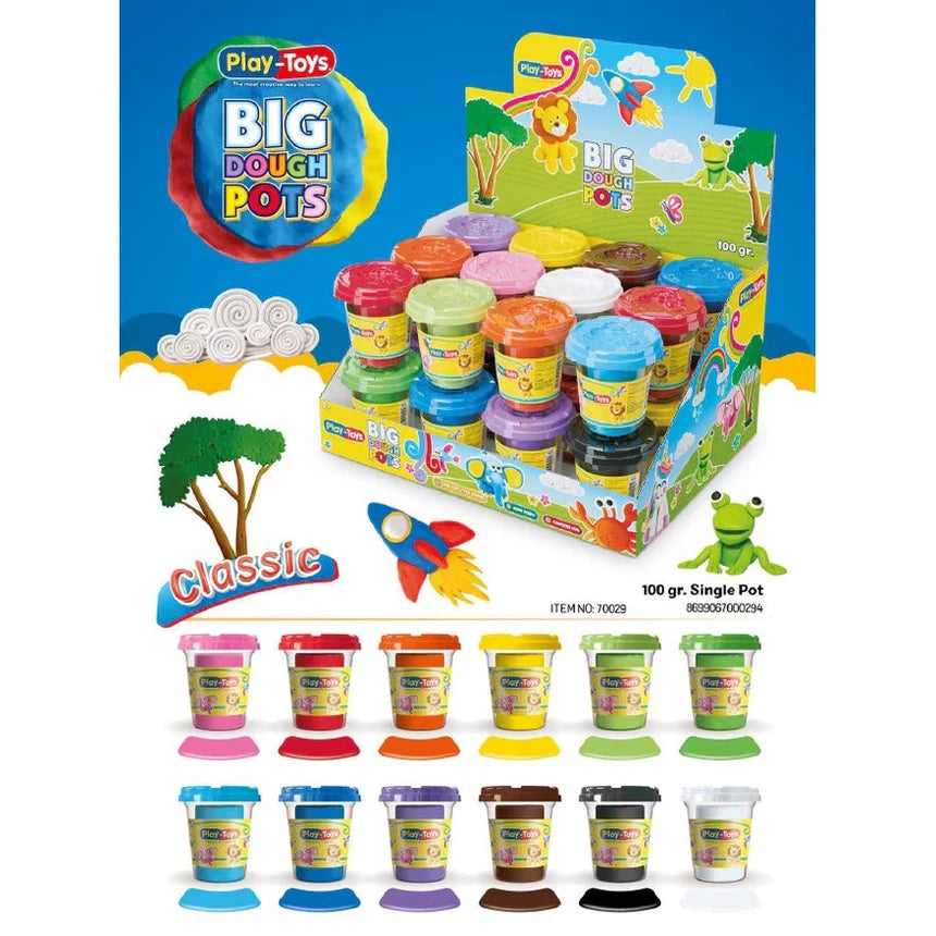 Single Assorted Cup Play Dough by TOY-FUN