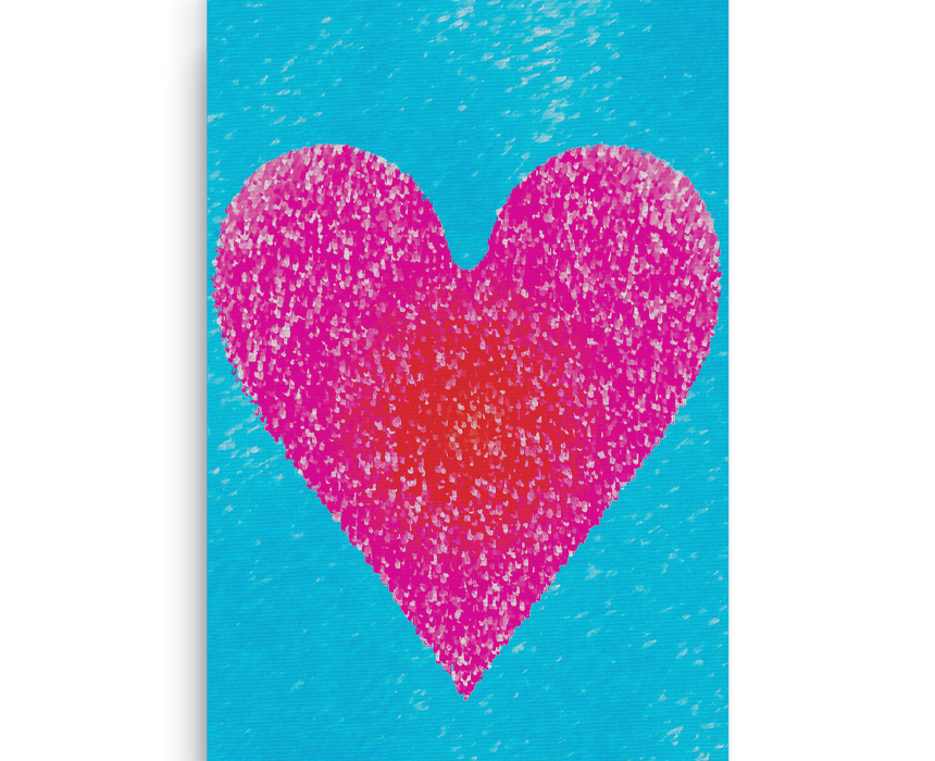 Sky Heart Digital Print Canvas