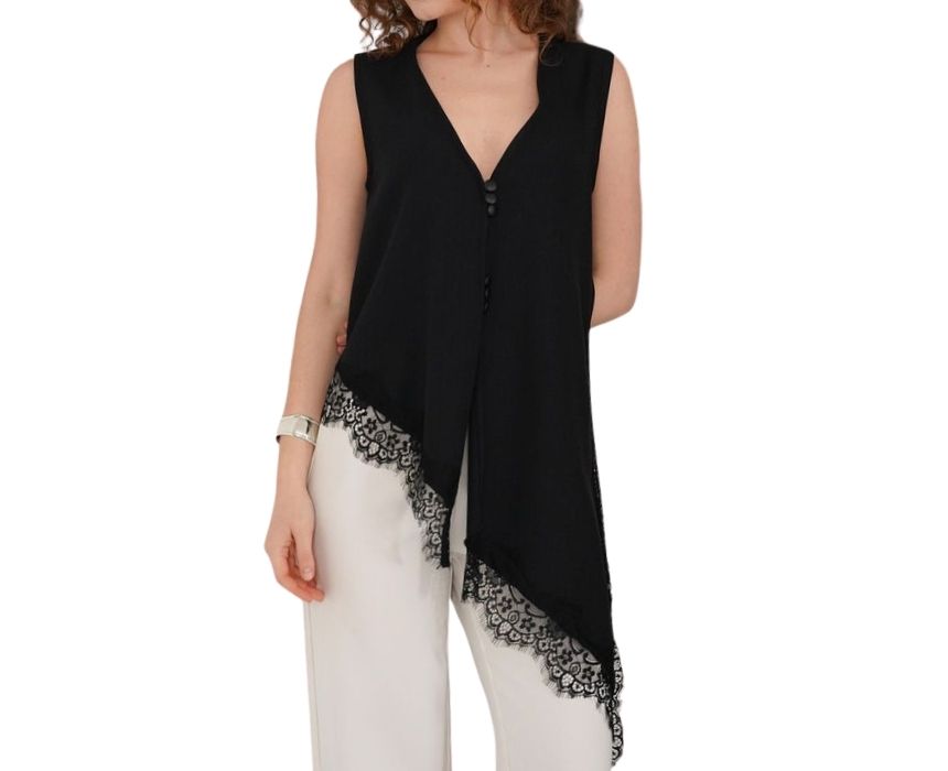 Sleeveless V-Neck Top