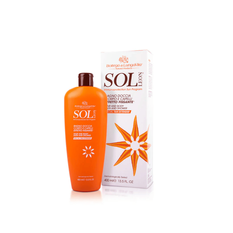 Sol leon hair & body shower gel 400 ml tan extender