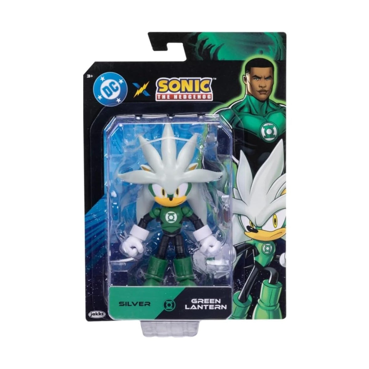 Sonic The Hedgehog DC x Sonic Silver Green Lantern by JAKKS Pacific