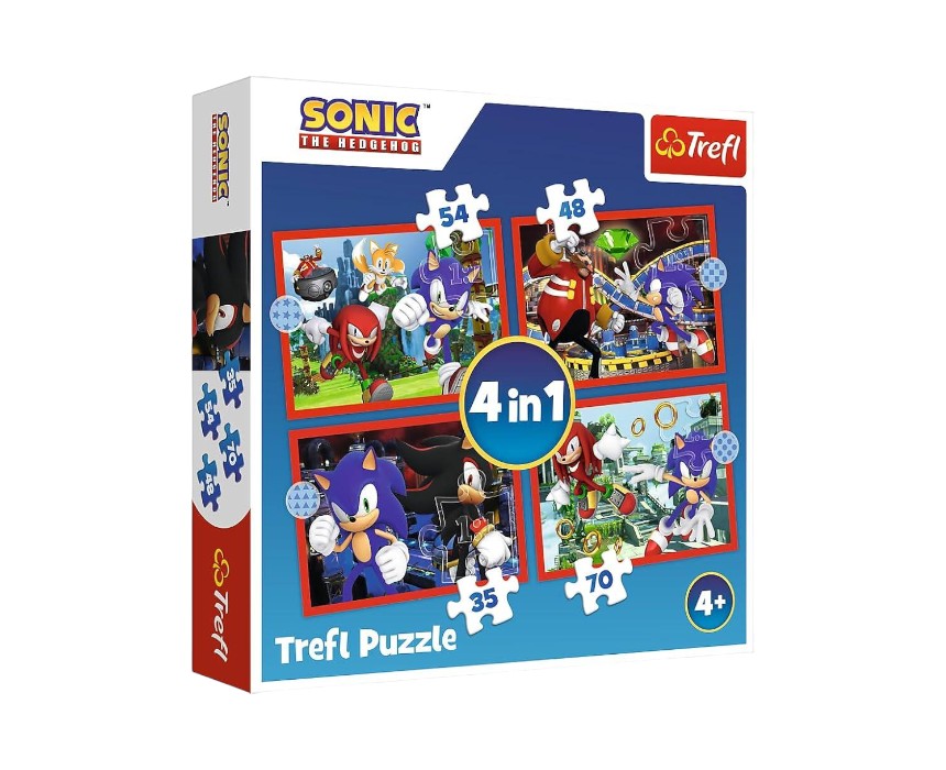 Trefl Sonic the Hedgehog 4-in-1 Puzzle