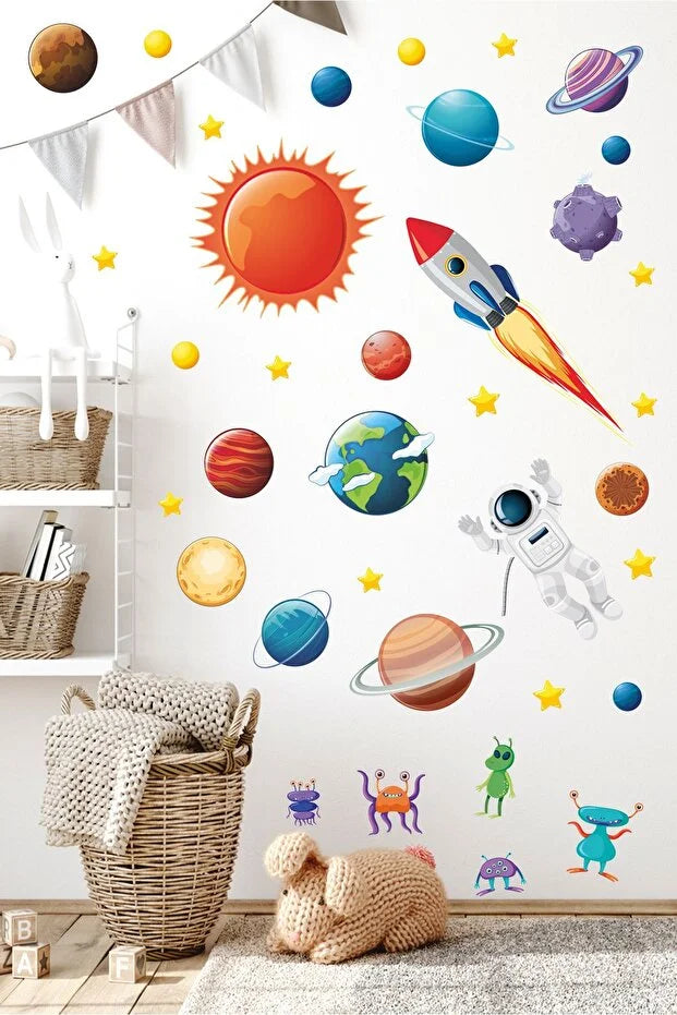 Space Kids Wall Sticker Set