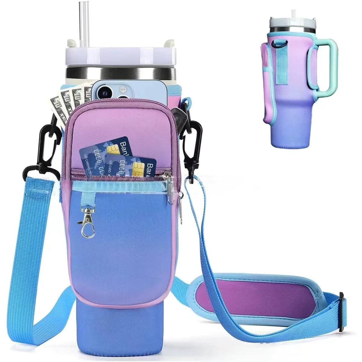 Stanley Bottle Cup Carrier Bag with Pocket