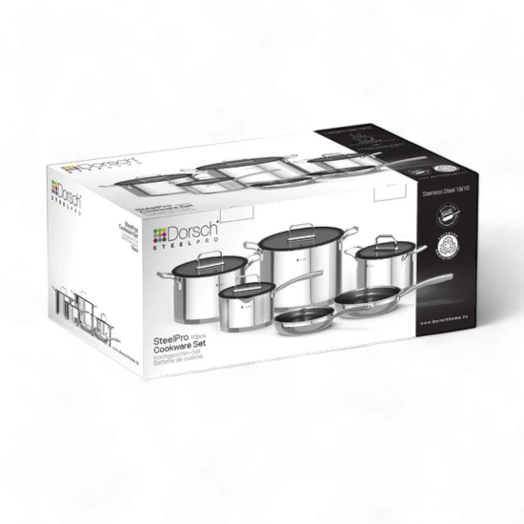Steel Pro Set 6pcs - Cookware Stainless Steel Cookware Steel Pro Set 6pcs - Cookware Stainless Steel Steel Pro Set 6pcs - Cookware Stainless Steel Dorsch