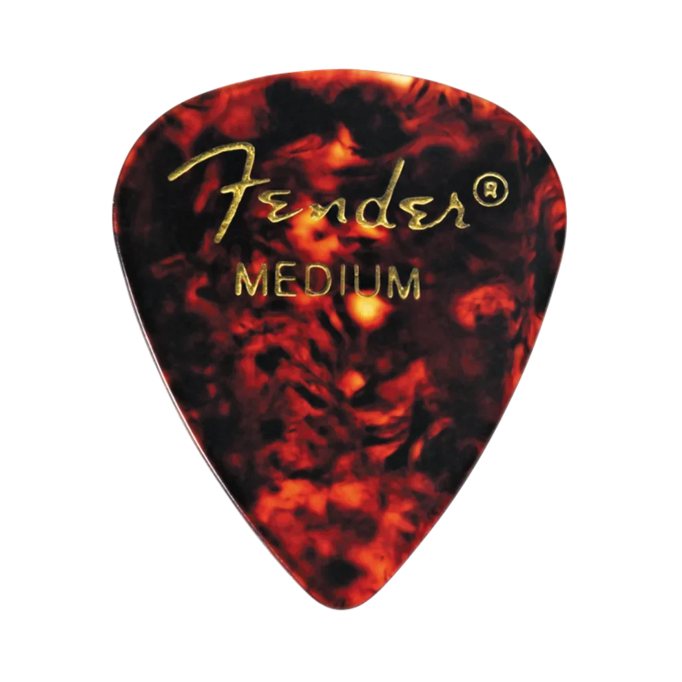 Fender Classic Celluloid Pick Tortoise Shell 351 Medium
