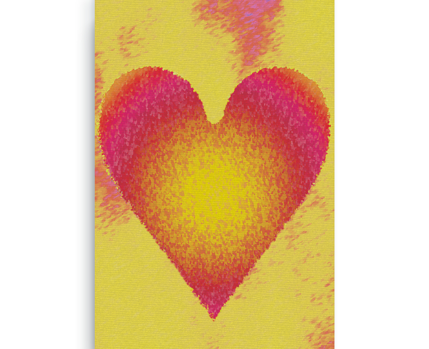 Sun Heart Digital Print Canvas