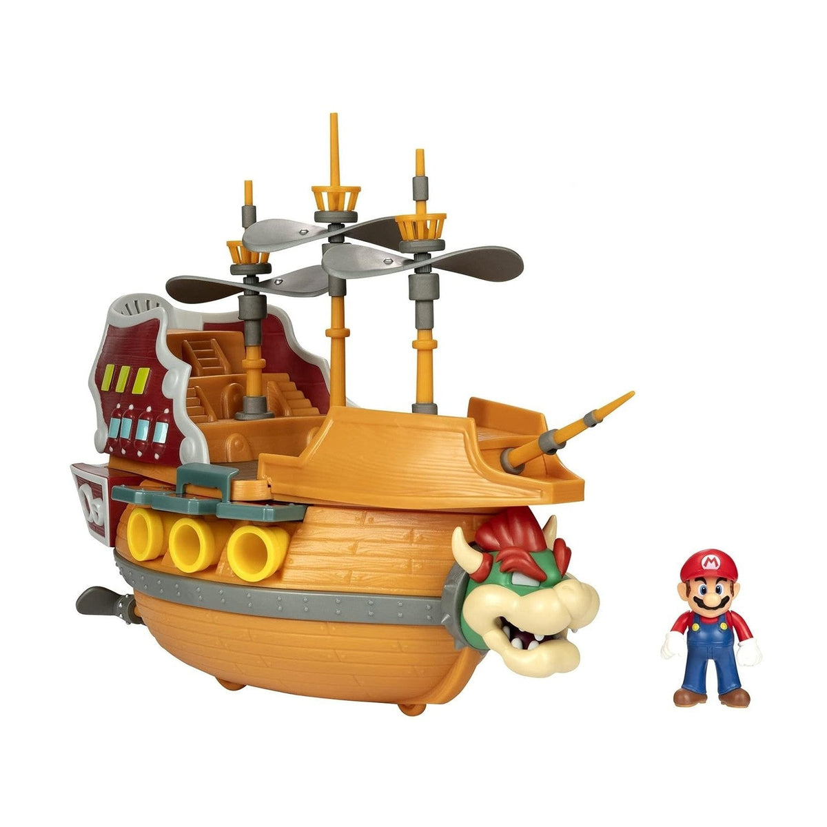 Super Mario Deluxe Bowser's Air Ship Playset by JAKKS Pacific