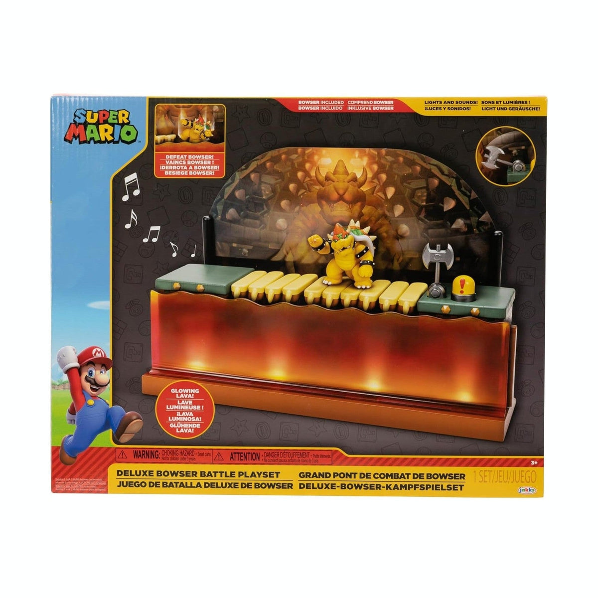 Super Mario Nintendo Deluxe Bowser Battle Playset by JAKKS Pacific