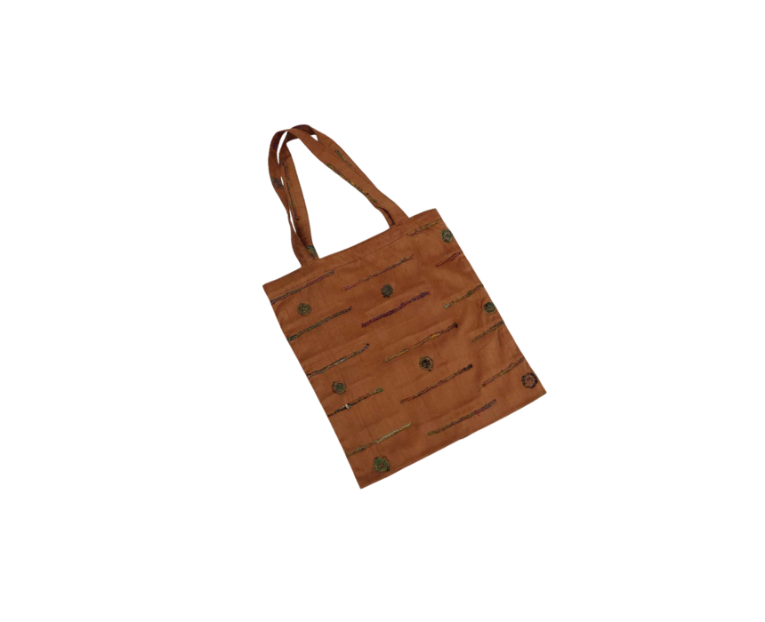 Orange Pattern Tote Bag