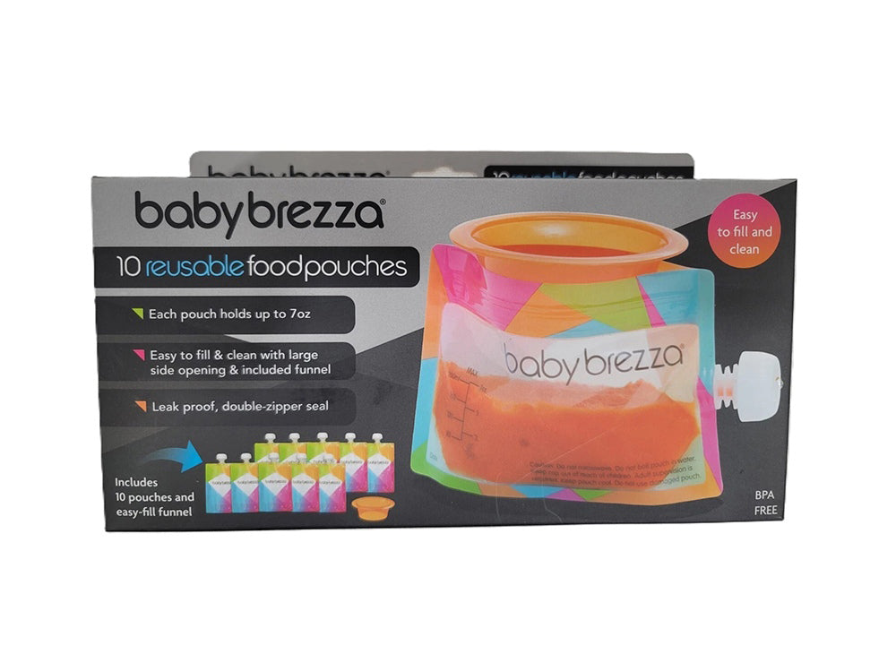 Baby Brezza Reusable Food Pouches 10 Pieces