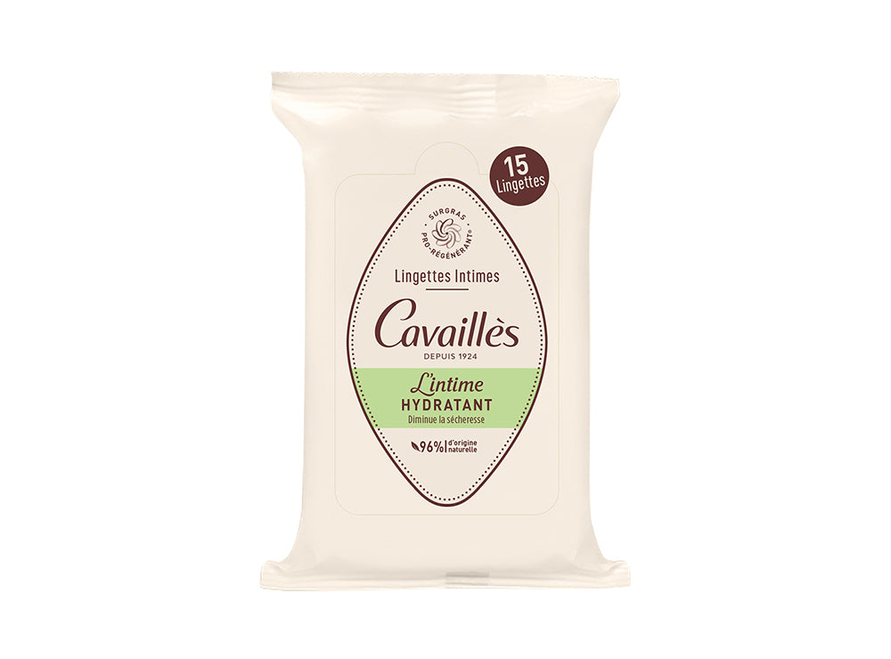 Roge Cavailles Dry Mucous Intimate Wipes 15 Pieces