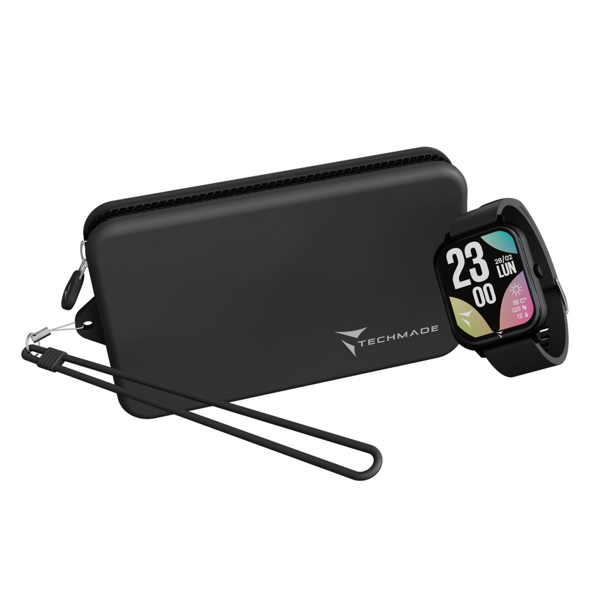 Techmade Watch - SMART-GLOW-BLACK