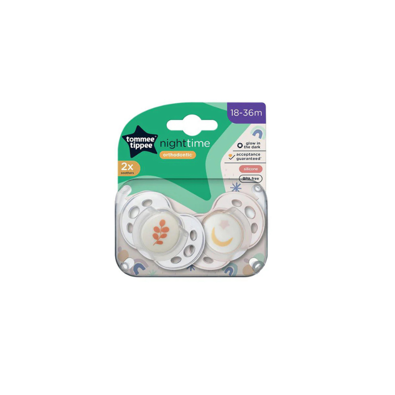 Tommee Tippee 2x Night Soothers Glow in the Dark