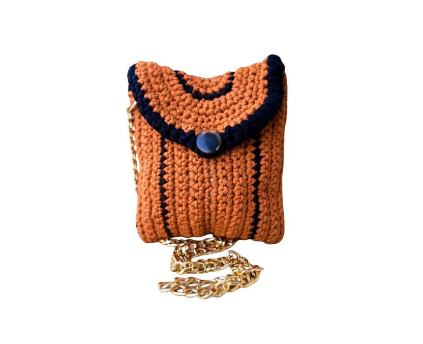 Terracotta and Midnight Crossbody Bag