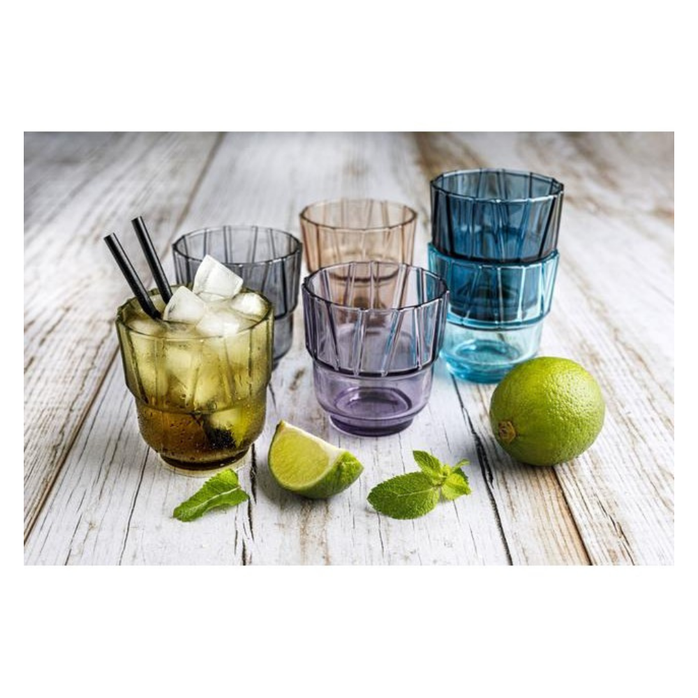 The German Outlet, Tognana, Tumbler Set of 6 Pieces - Bamboo Ambra