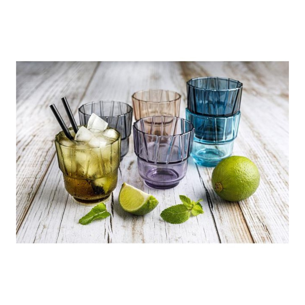 The German Outlet, Tognana, Tumbler Set of 6 Pieces - Bamboo Verde Oliva