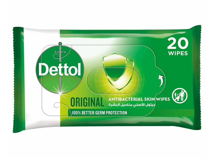 Dettol Antibacterial Wipes 20 Pieces