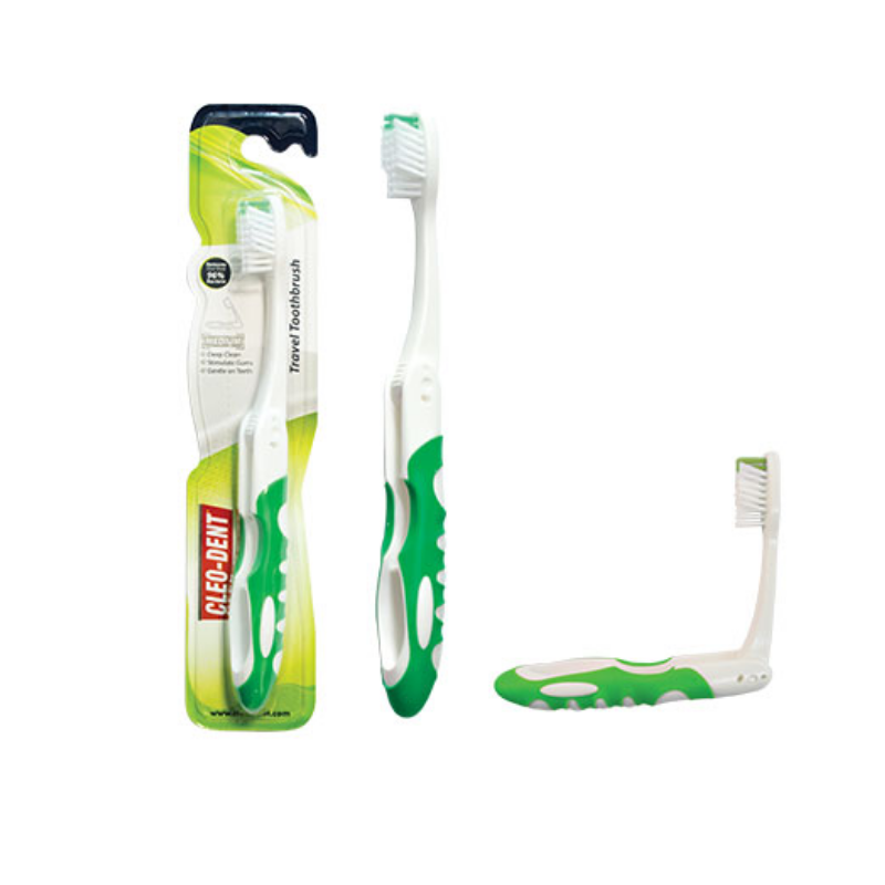 Cleo-Dent Medium Travel Toothbrush