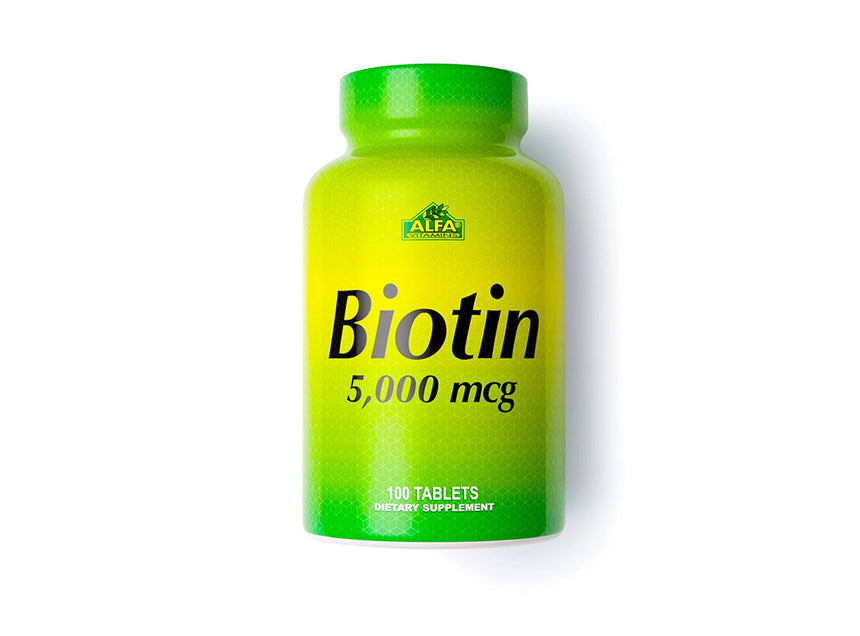 Alfa Vitamins Biotin 5000mcg 100 Tabs