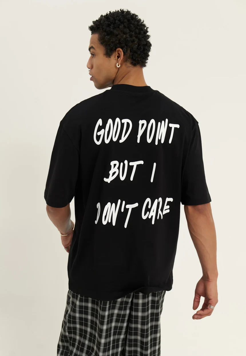 Yourturn Don't Care T-Shirt Black