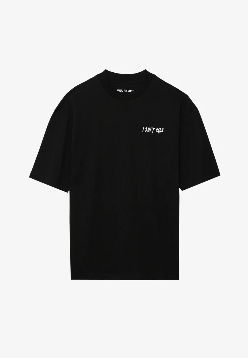 Yourturn Don't Care T-Shirt Black