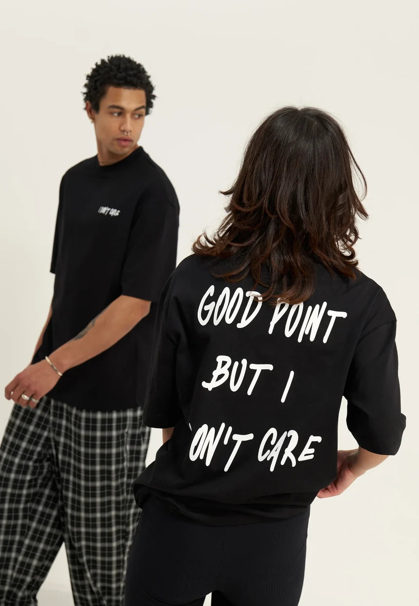 Yourturn Don't Care T-Shirt Black