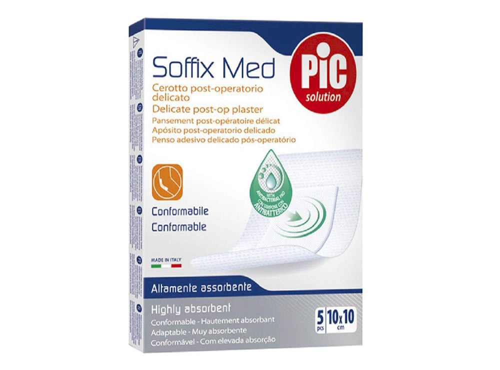 Pic Soffix Med Absorbent Wound Dressing 10x10 cm