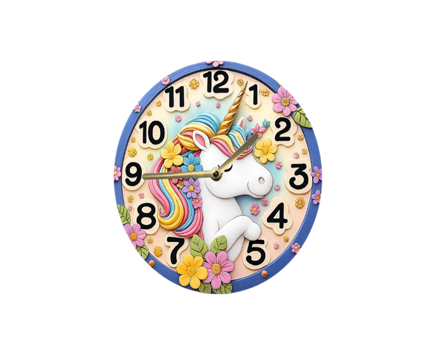 Unicorn Kids Wall Clock