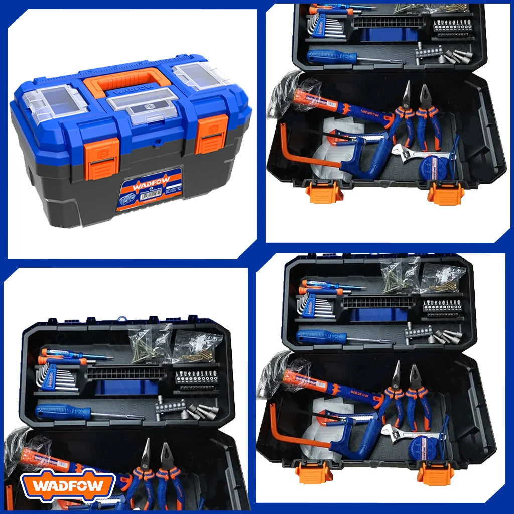 Wadfow 85 Pcs tool box with hand tools inside