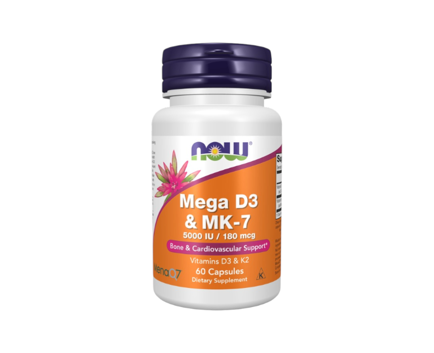 NOW Mega D3 & MK7 5000IU/180MCG