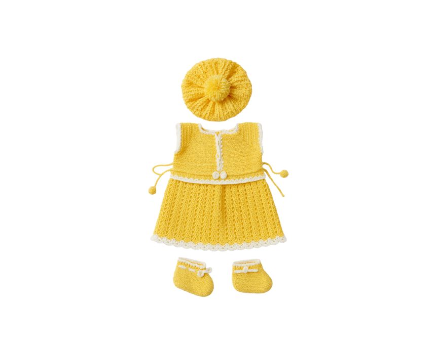 Baby Dress Set in Sunny Yellow