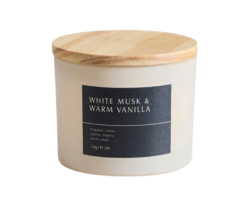 White Musk And Vanilla Jar Candle