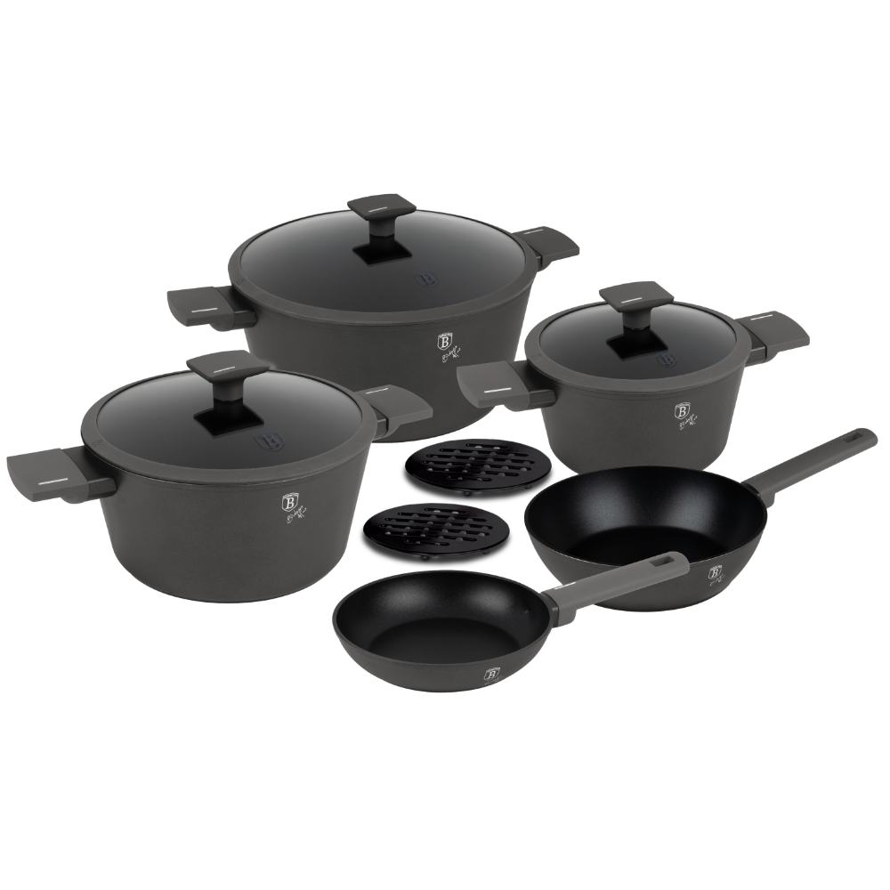 Berlinger Haus Cookware Set 10 Piece - Anthracite