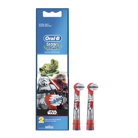 2x Replacement Brush Heads Set, Star Wars Dental Care 2x Replacement Brush Heads Set, Star Wars 2x Replacement Brush Heads Set, Star Wars Oral B