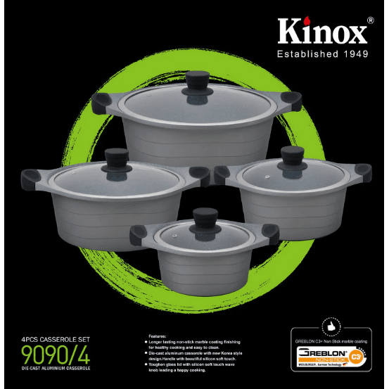 The German Outlet, Kinox, Granite Cooking Pot- Set of 4