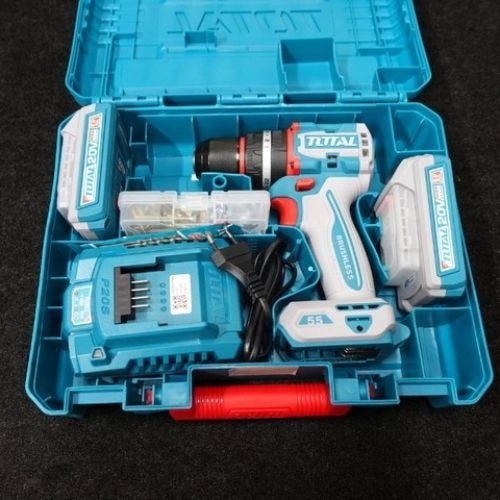 Total 20V Compact Brushless Impact Drill 55N.m