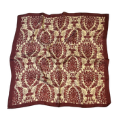 Indienne Scarf Ornamental Floral Design 70x70 cm