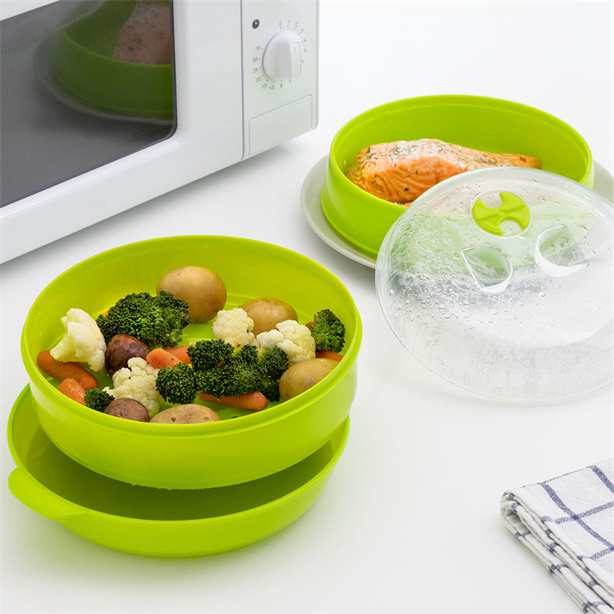InnovaGoods Microwave Double Steamer Codowave