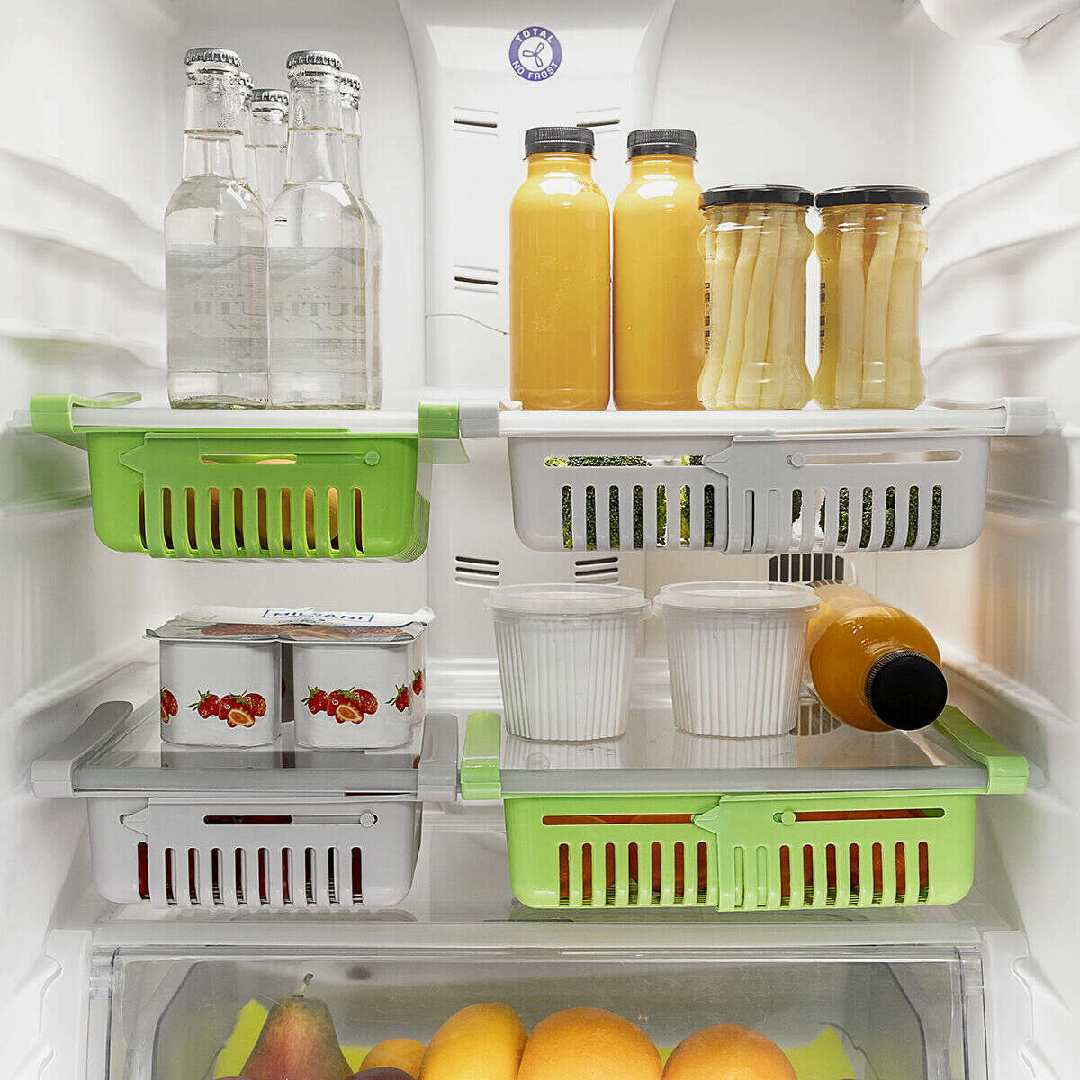 Adjustable Fridge Organiser Friwer (2 Units) Kitchen Organizers Adjustable Fridge Organiser Friwer (2 Units) Adjustable Fridge Organiser Friwer (2 Units) InnovaGoods